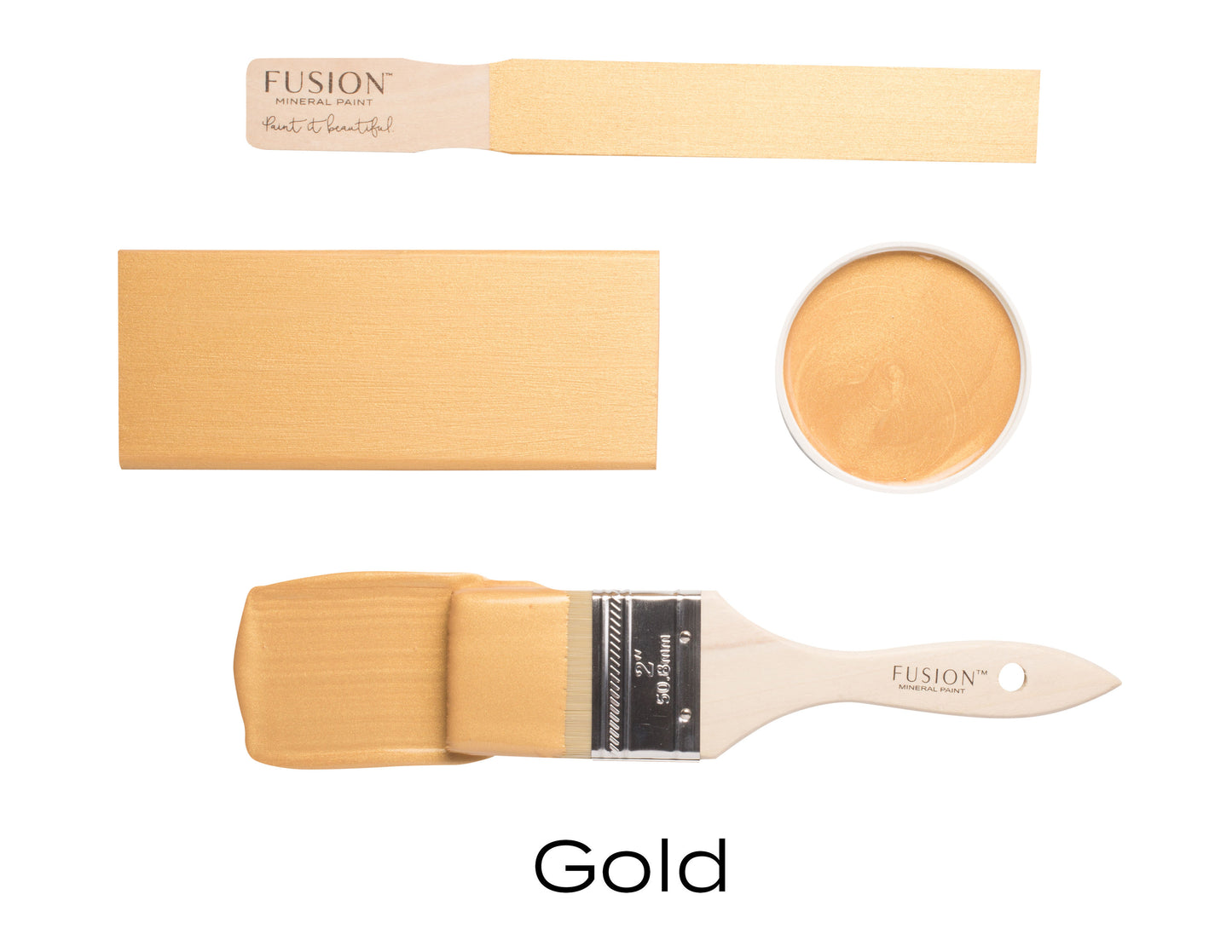 Fusion Mineral Paint Gold Metallic Paint