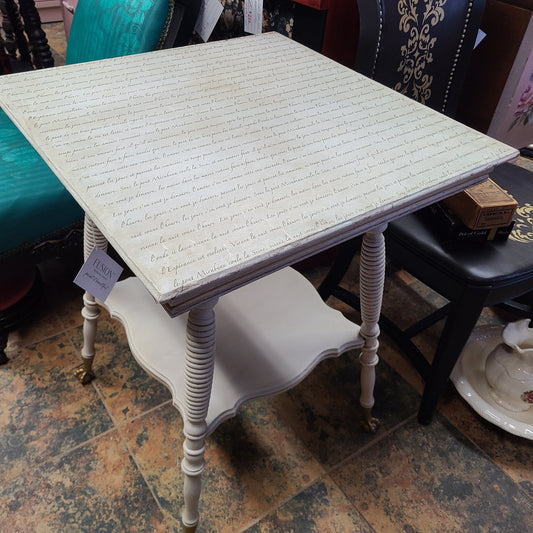 From Forgotten to Fabulous: Upcycling an Antique Parlor Table
