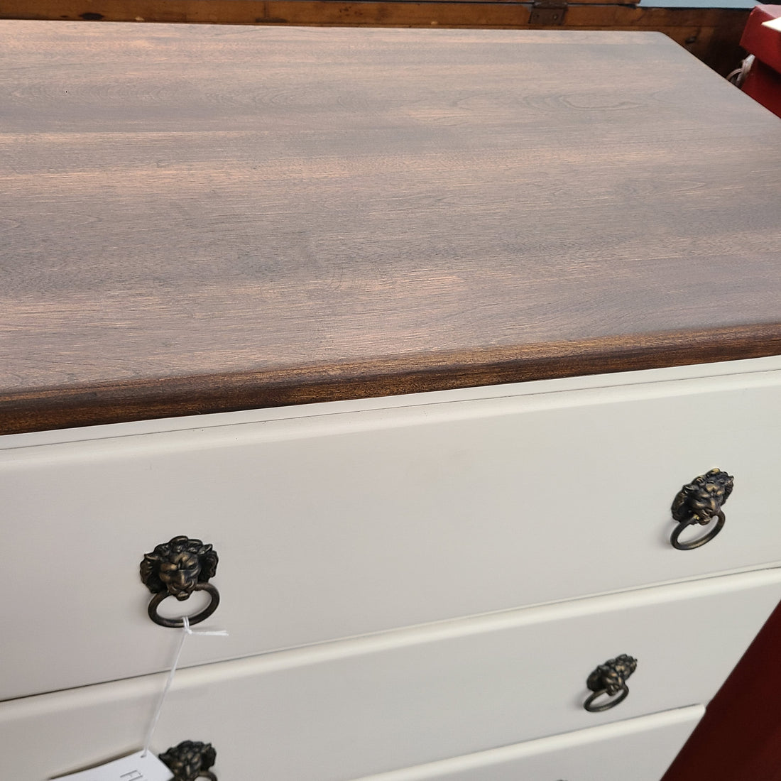 🦁 Regal Revival: A Vintage Highboy Dresser Gets a Bold New Look