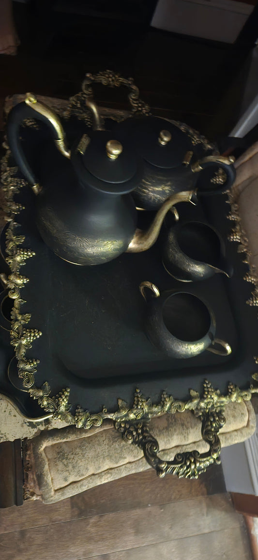 Tarnished to Treasured: How I Upcycled a Silver Tea Set into Glamorous Home Décor