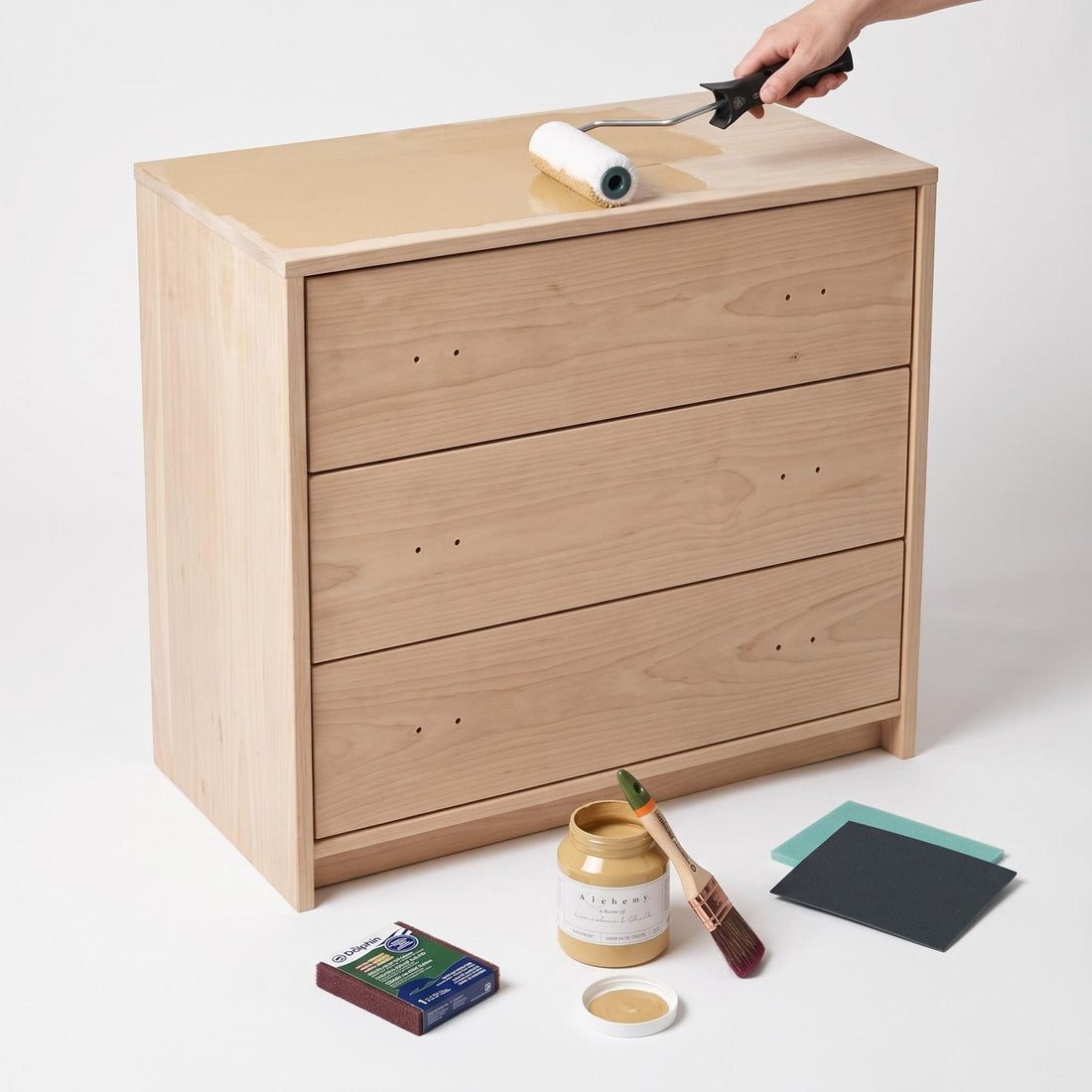 7 Steps to Paint Furniture with a Roller - Regained Relics