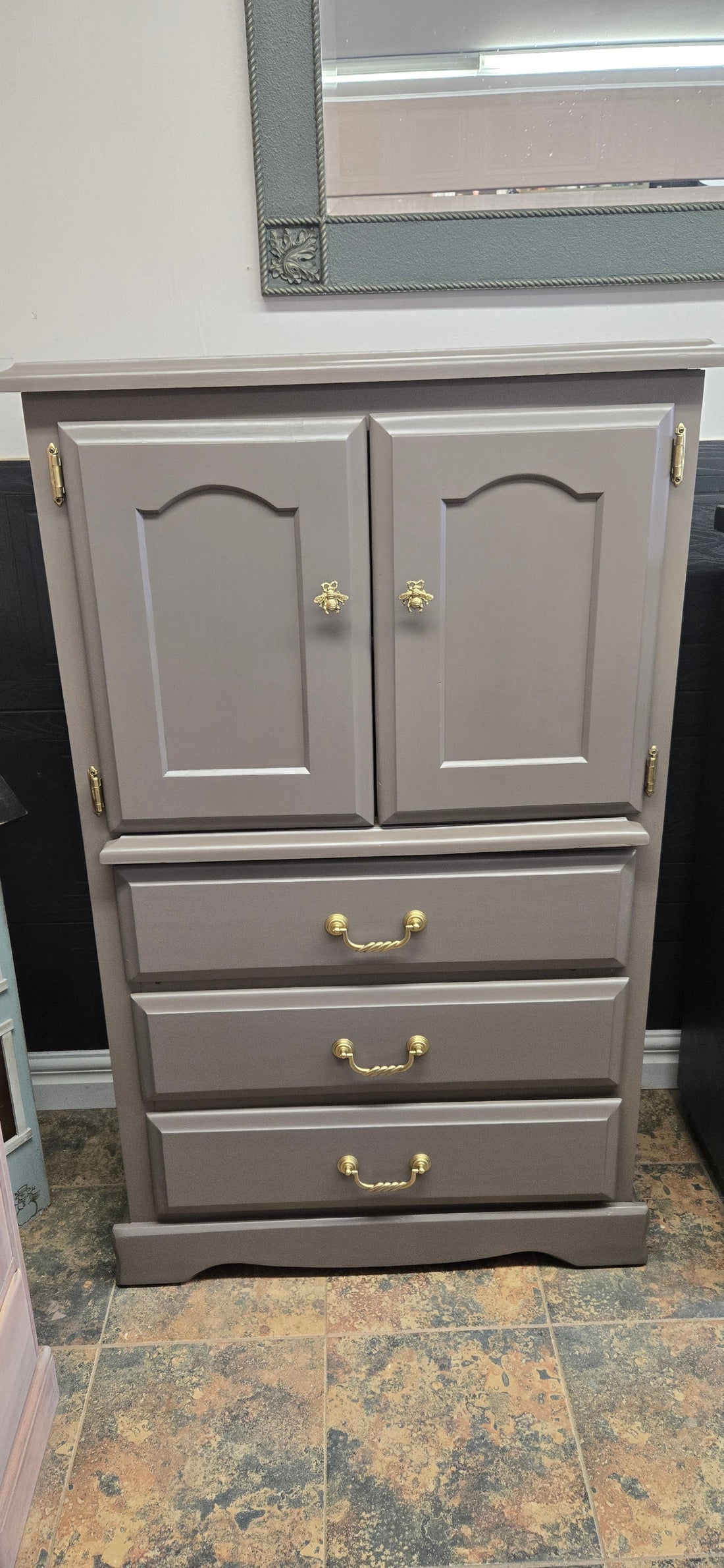 Algonquin Magic: A Fresh New Look for a Tired Wardrobe Cabinet - Regained Relics