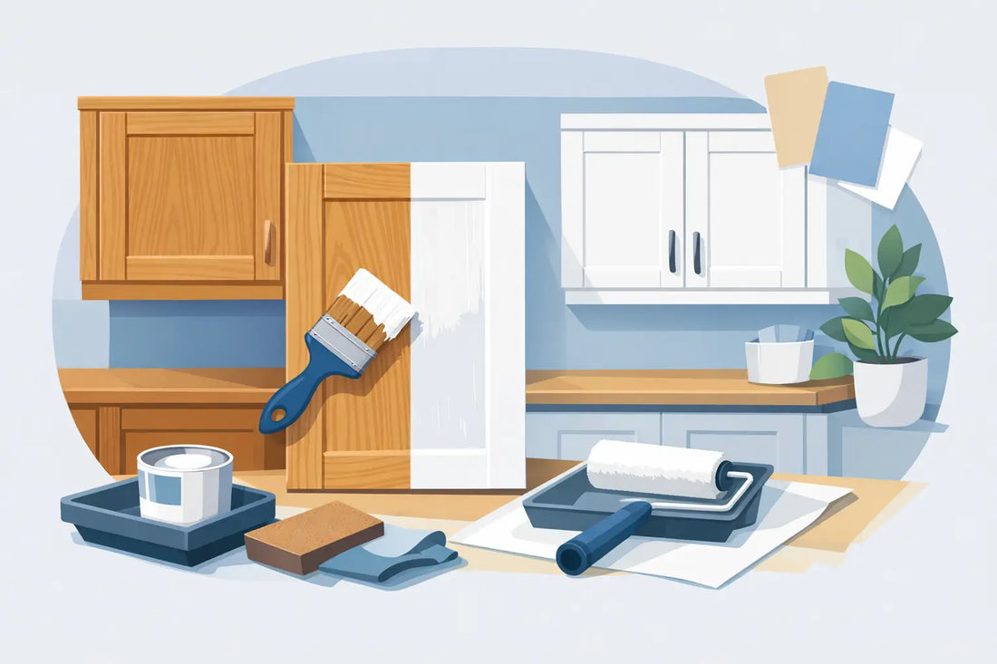 How to Paint Oak Cupboards That Last