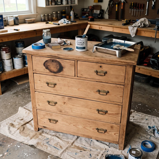 Can Furniture Paint Cover Unknown Stains? Yes, With Prep