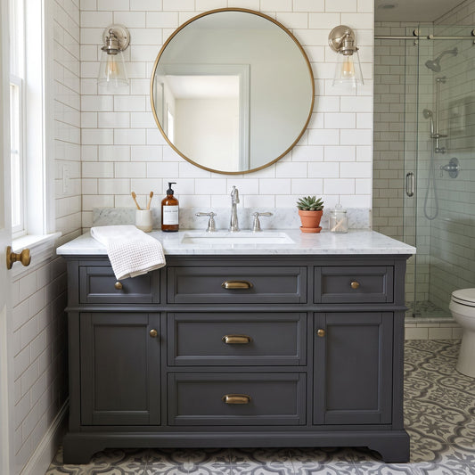 How to Paint a Bathroom Vanity for a Lasting Finish