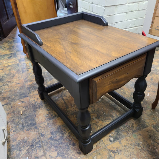 From Heavy and Hidden to Handsome and Highlighted: A Solid Wood End Table Revival - Regained Relics