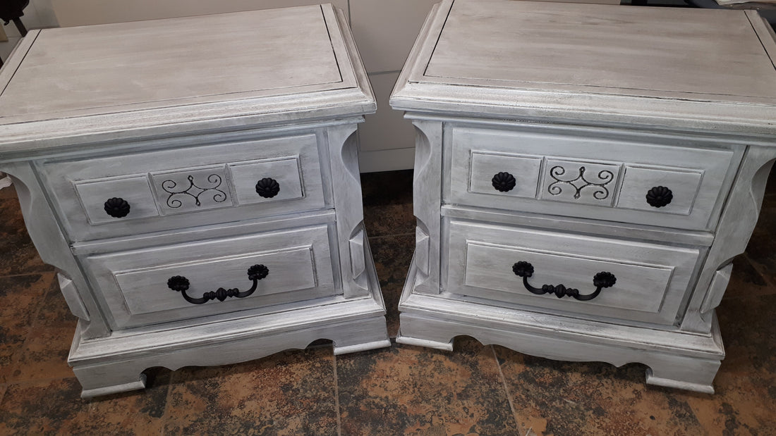 From Worn to Wonderful: Vintage End Tables Get a Sophisticated Update - Regained Relics