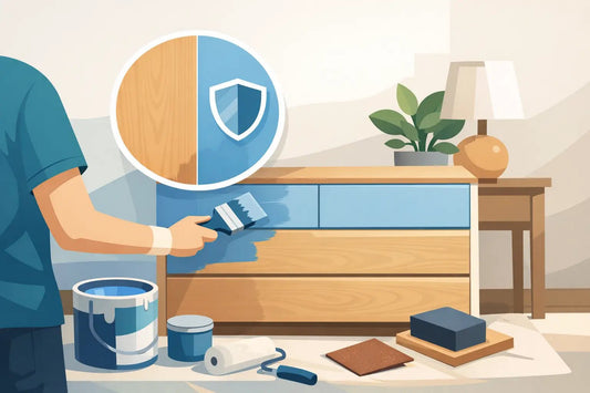 How to Paint Laminate Furniture That Lasts - Regained Relics