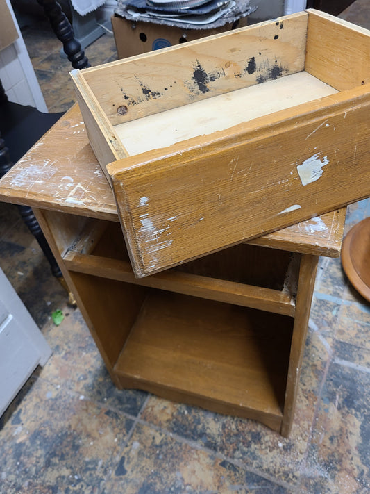Neglected Solid Wood Nightstand Turns Out So Cute - Regained Relics
