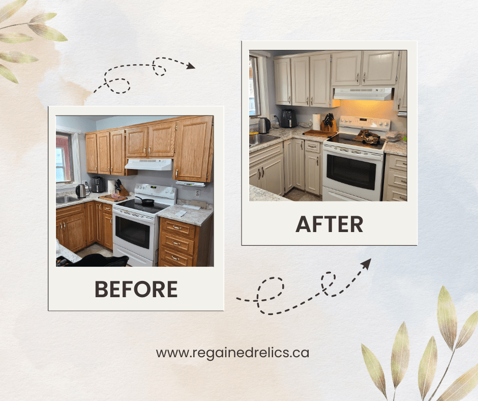 Oak Cabinet Paint Transformation That Lasts - Regained Relics