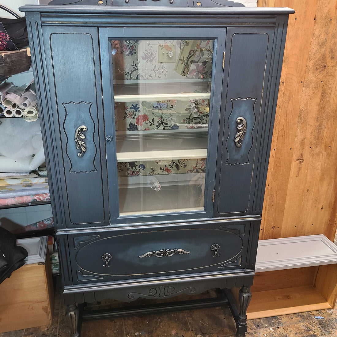 See How an Antique China Cabinet Gets Transformed - Regained Relics
