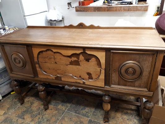 Sideboard Saved On Garbage Day Gets a Makeover - Regained Relics