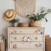 Redesign with Prima Watercolor Bloom Decor Transfer