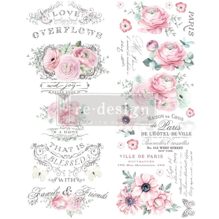 Overflowing Love Decor Transfer