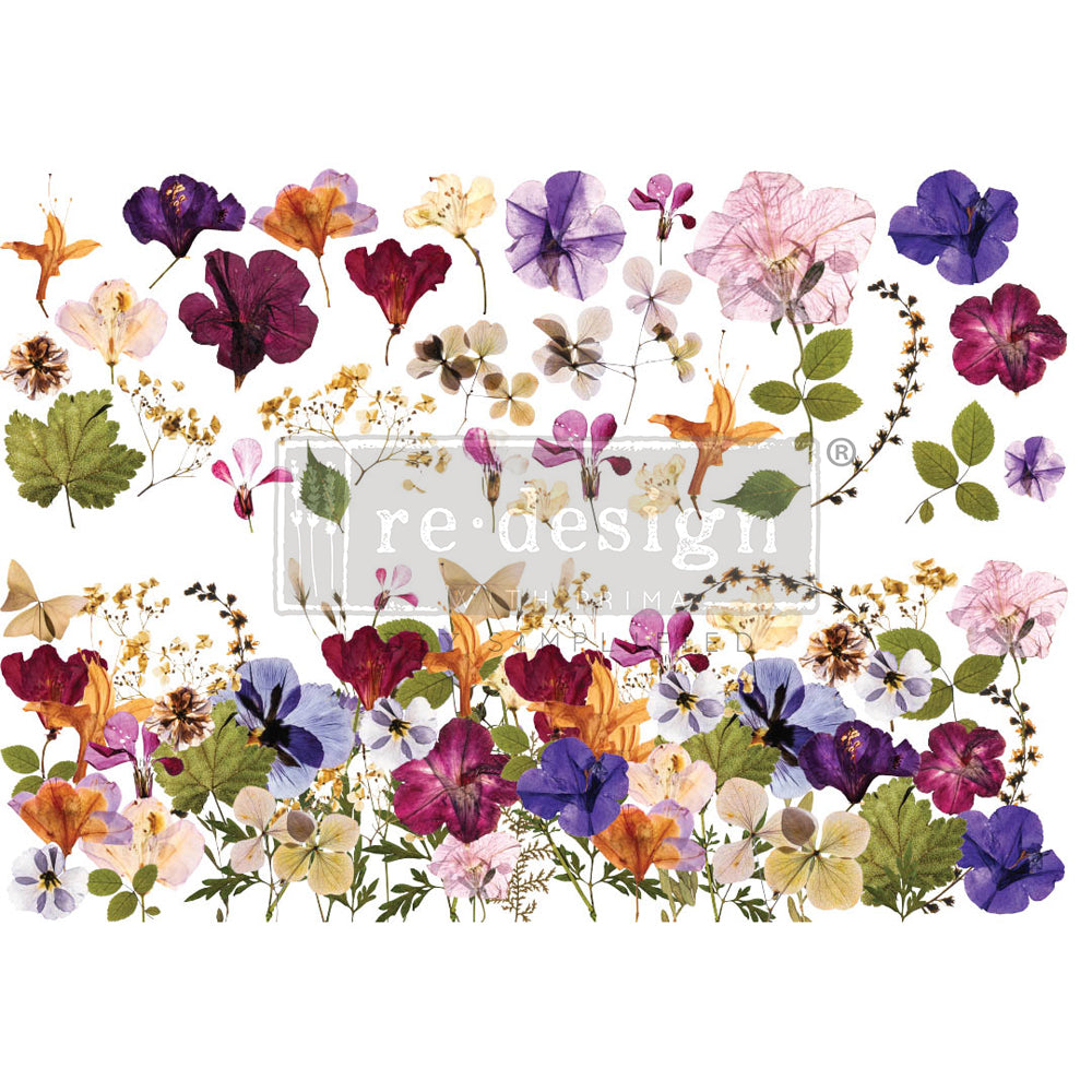 Redesign with Prima Pressed Flowers Decor Transfer