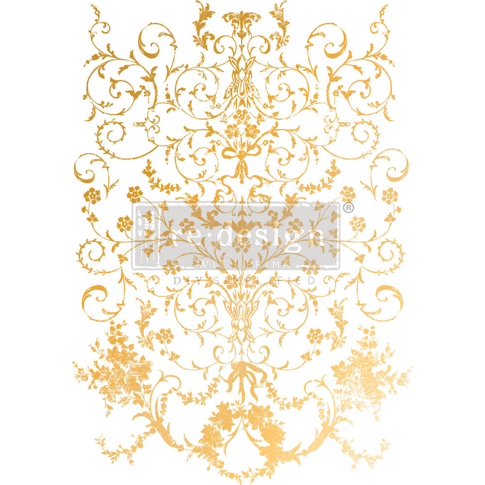 Redesign with Prima Manor Swirls Decor Transfer