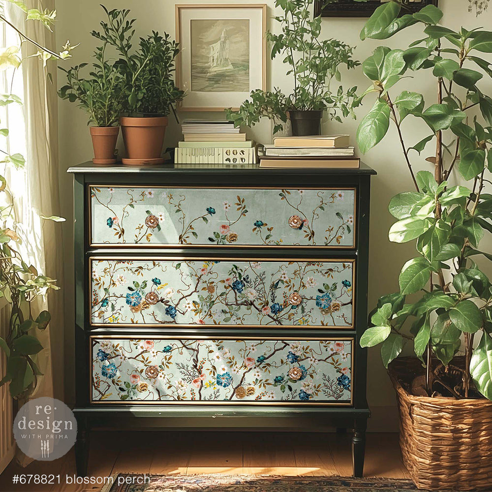 Blossom Perch Decoupage Paper
