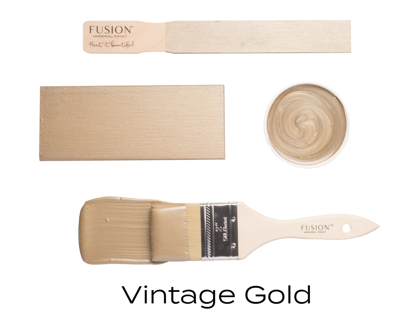 Fusion Mineral Paint Vintage Gold Metallic