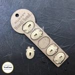WoodUbend Package of five keyholes WUB0997