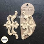WoodUbend WUB1365 Set of two Pediments