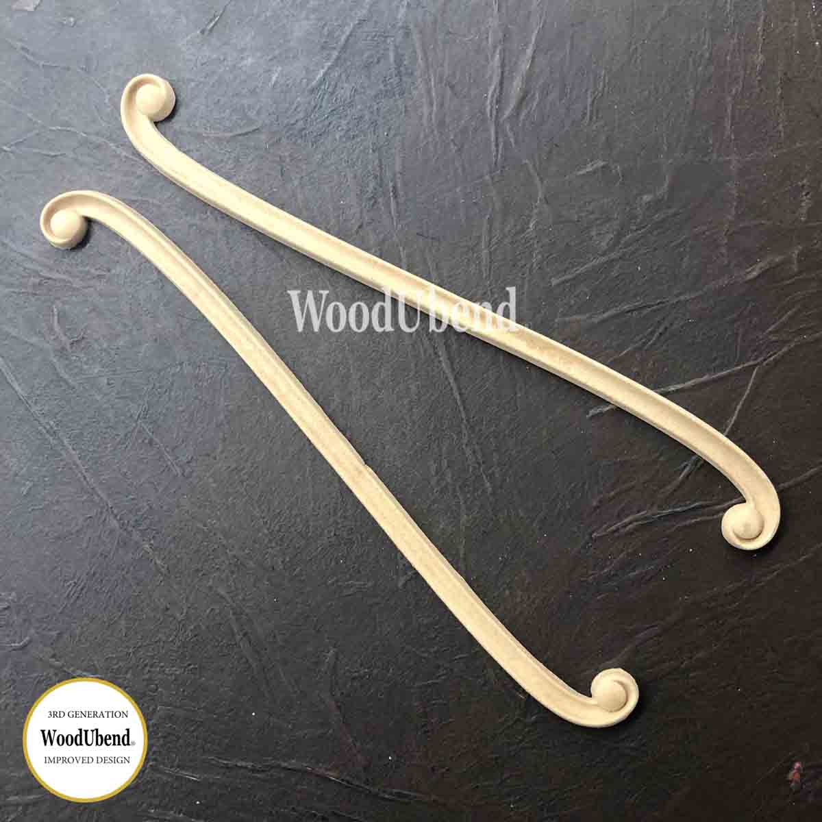 WoodUbend Drops WUB1586 set of two decorative drops