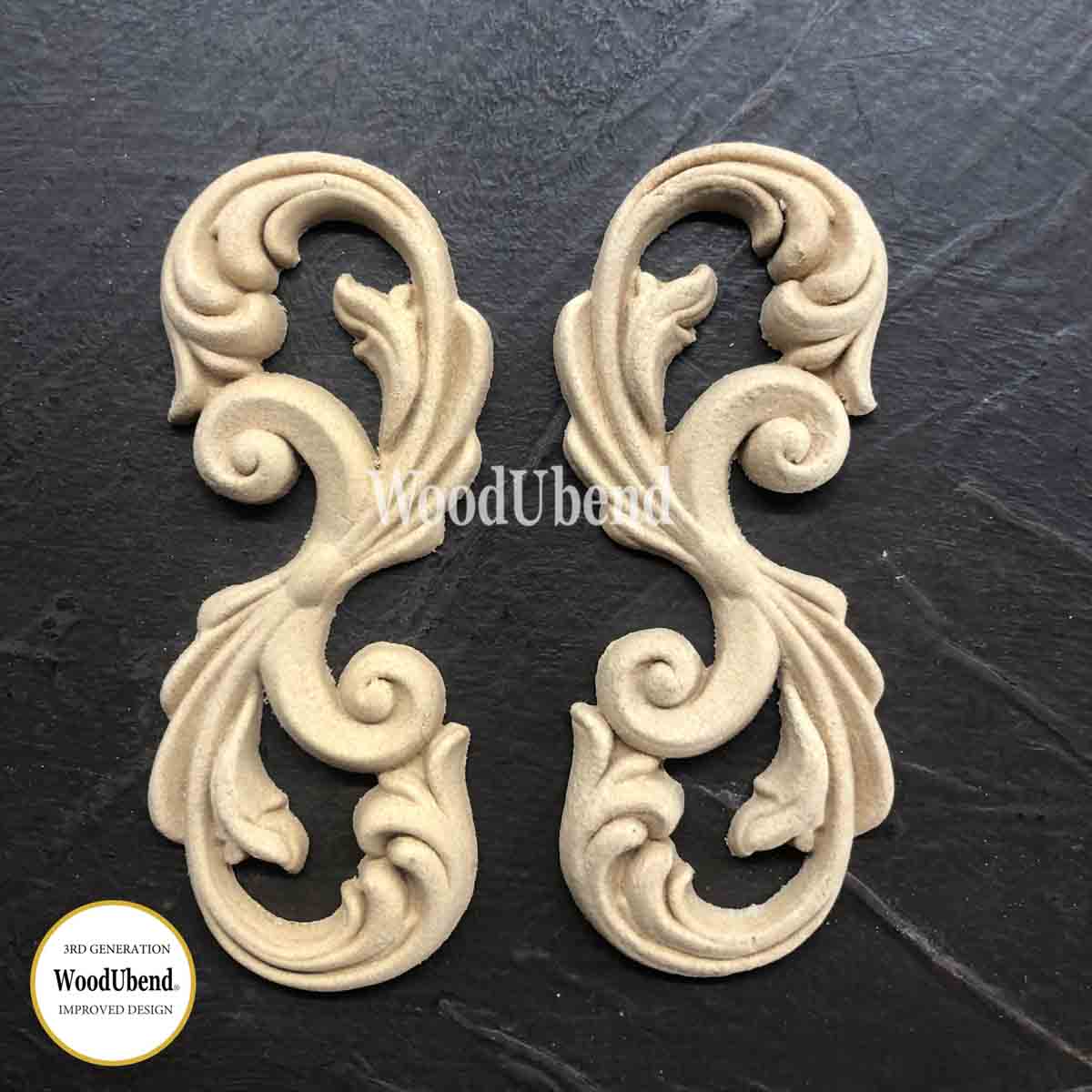 WoodUbend WUB2150 Set of two Cojoined Scrolls