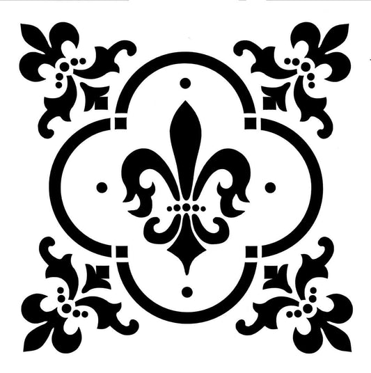 Fleur de Lis Posh Chalk Premium Stencil - Regained Relics