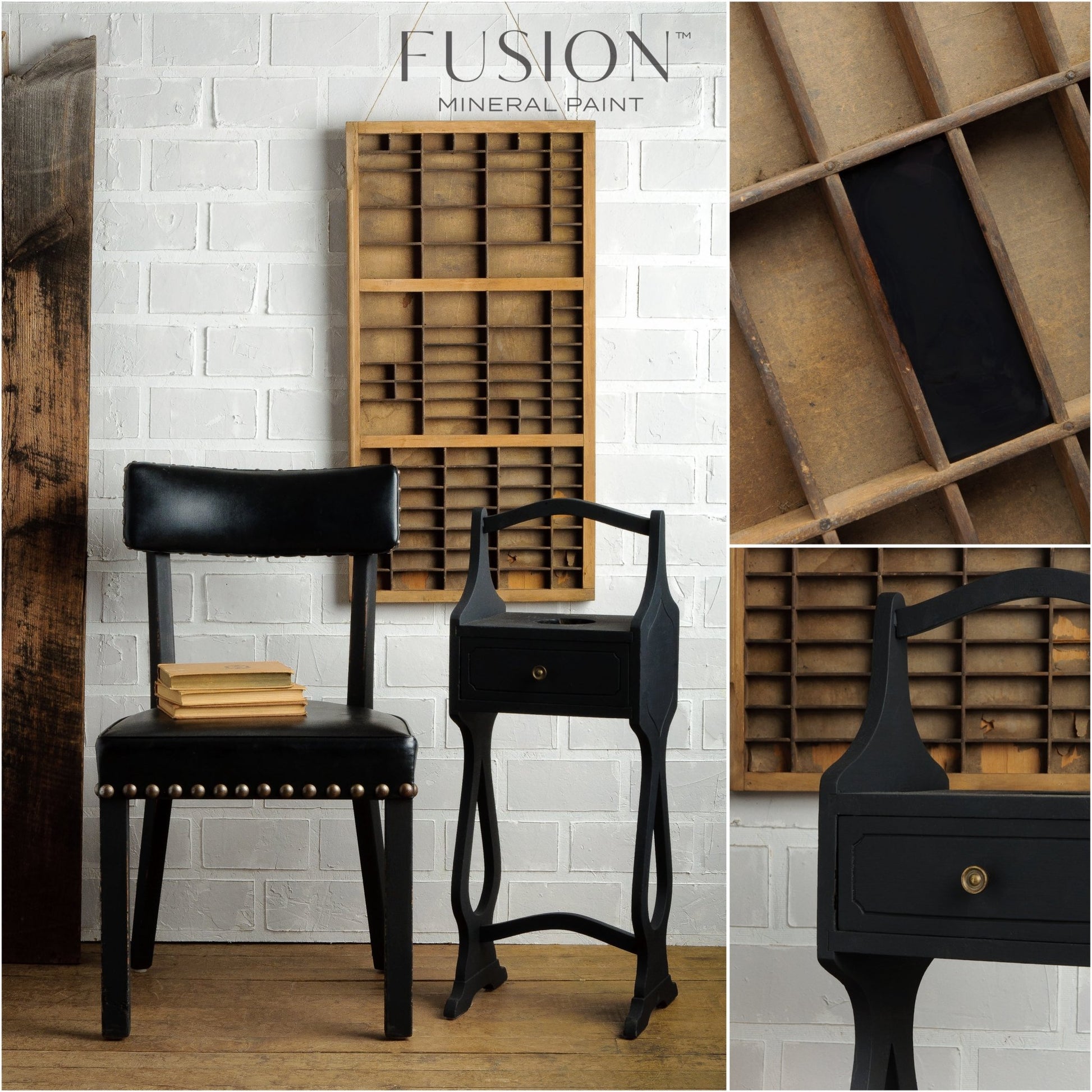 Fusion Mineral Paint Coal Black - Regained Relics
