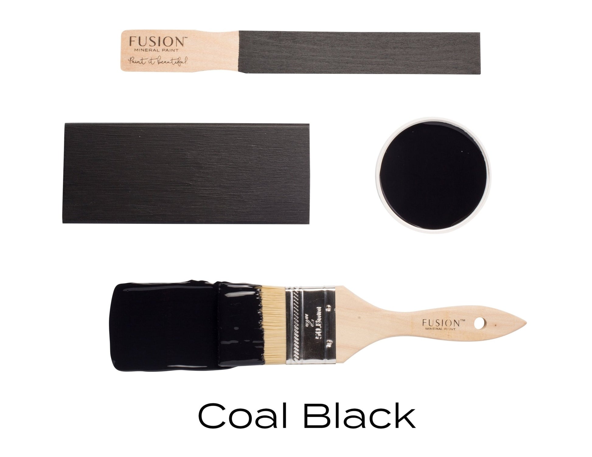 Fusion Mineral Paint Coal Black - Regained Relics