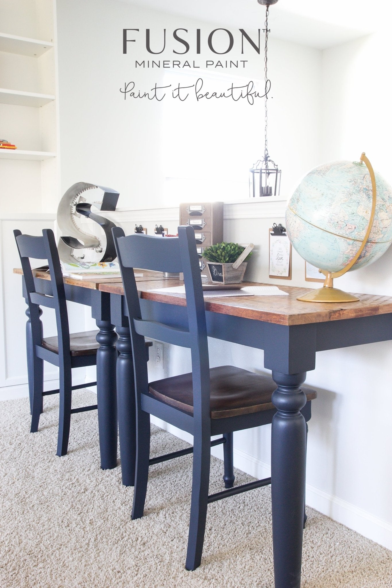 Fusion Mineral Paint Midnight Blue - Regained Relics