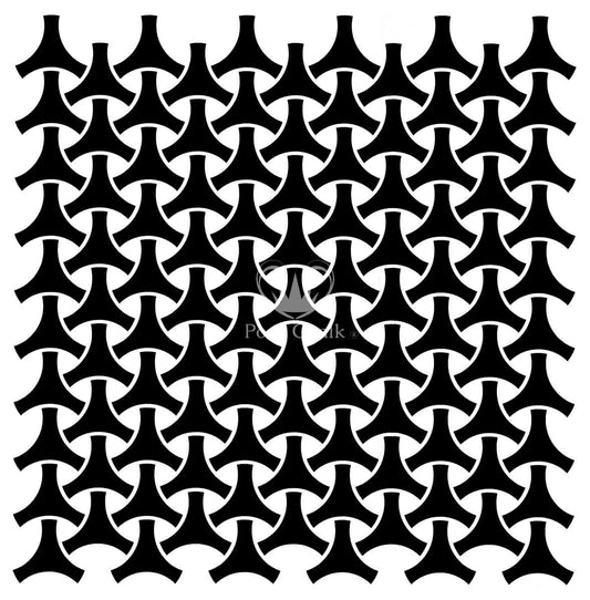 Geo Weave Posh Chalk Premium Stencil - Regained Relics