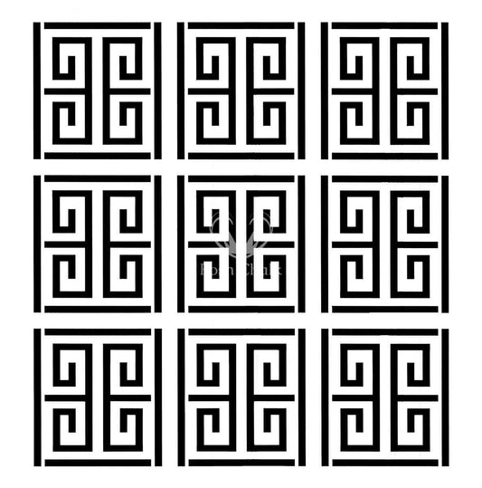 Greek Maze Posh Chalk Premium Stencil - Regained Relics