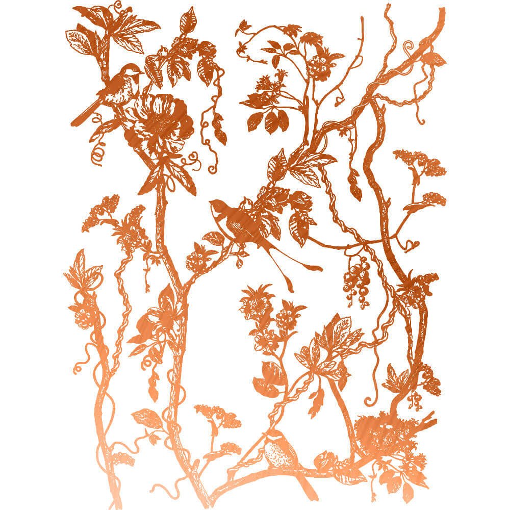 Kacha Decor Transfers® Copper Foil – Bird Watching - Regained Relics