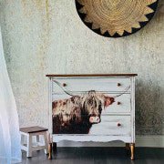 Majestic Moo Decoupage Paper - Regained Relics