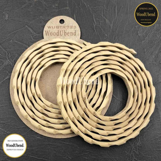 WoodUbend Package of two Threaded Twist Trims TR723