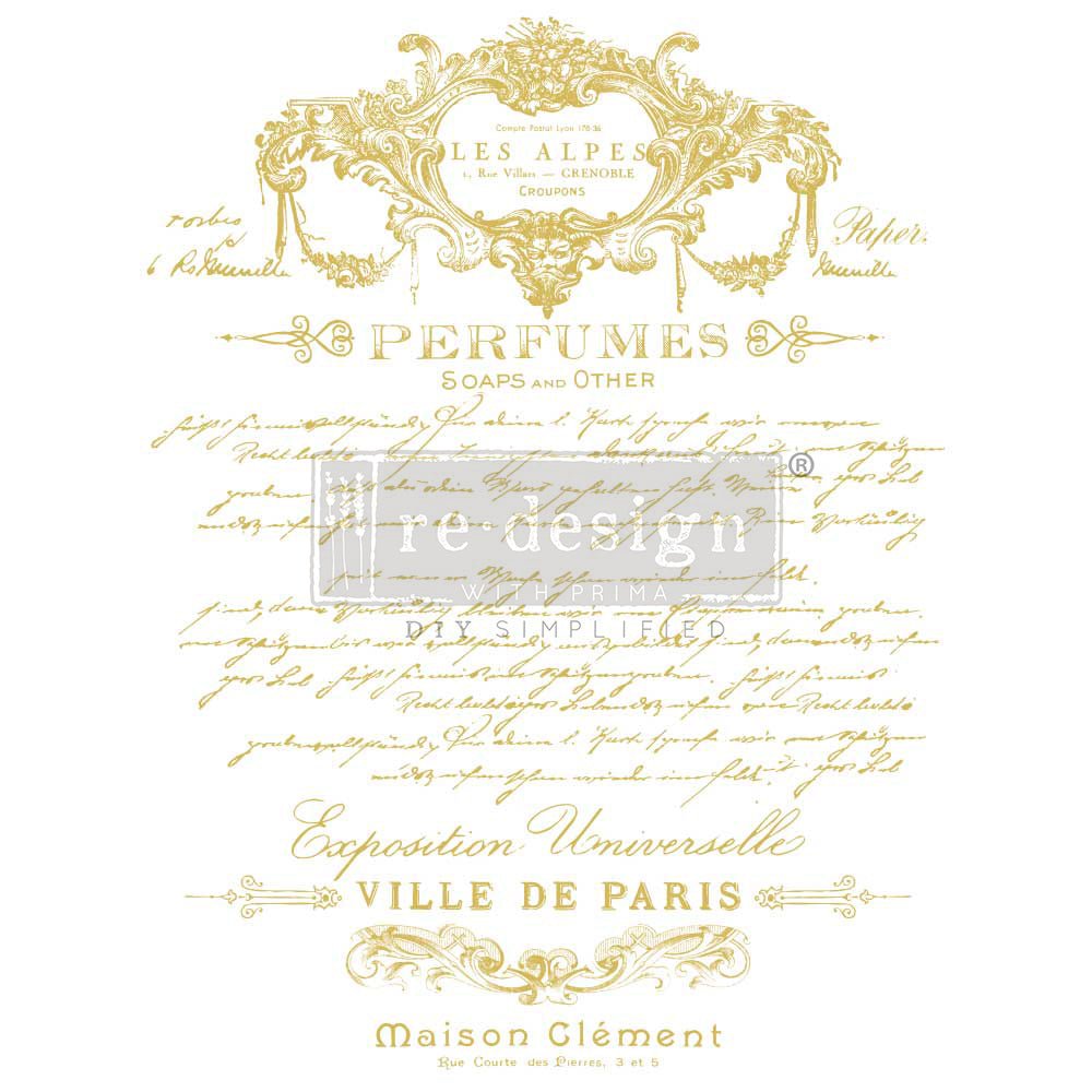 Perfume Notes Decor Transfer - Regained Relics