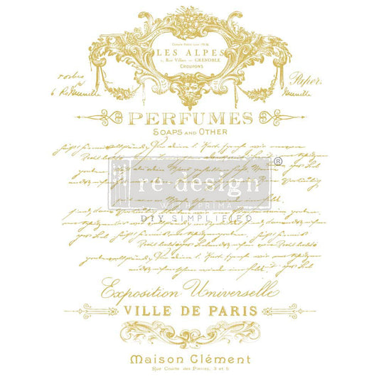 Perfume Notes Decor Transfer - Regained Relics