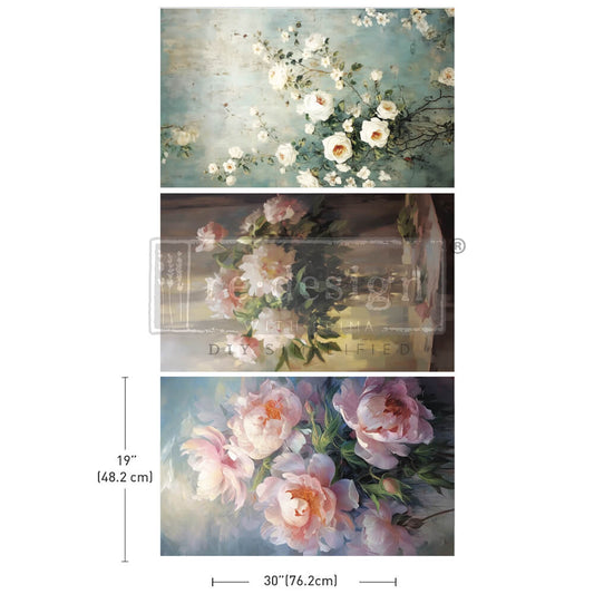 Petals Adorned Decoupage Paper - Regained Relics