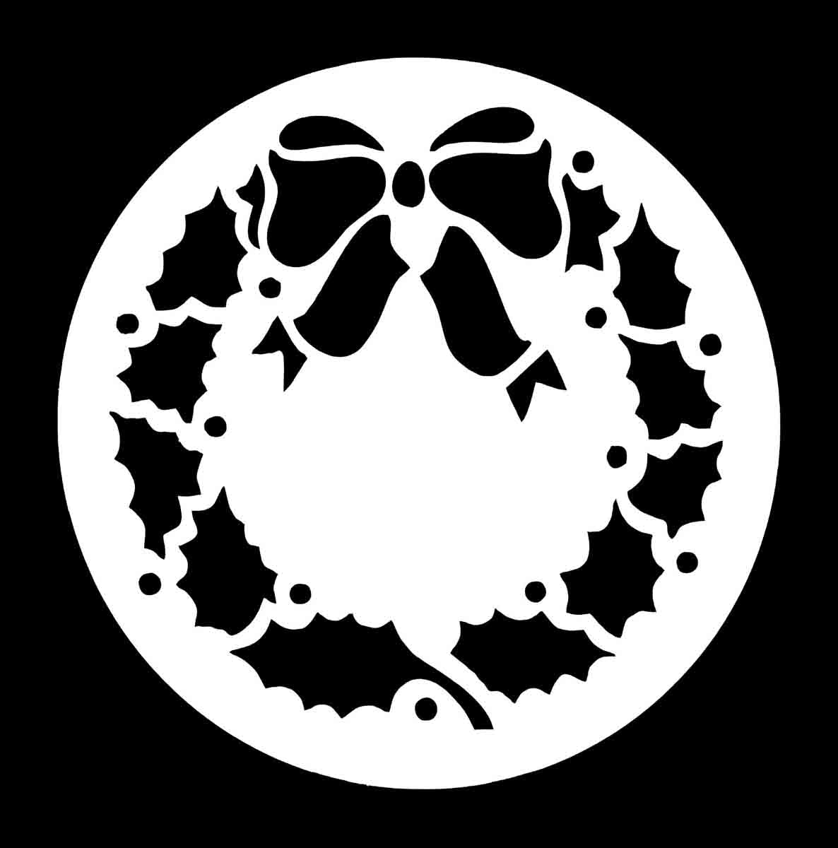 Posh Chalk Premium Stencil Holly