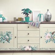 Redesign with Prima Evergreen Florals Decor Transfer - Regained Relics