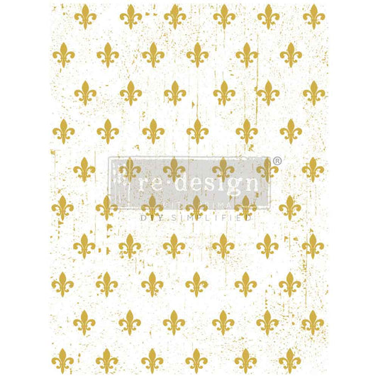Redesign with Prima Fleur De Lis Decor Transfer - Regained Relics