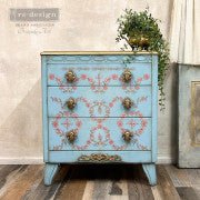 Redesign with Prima Flower Garland Decor Transfer - Regained Relics