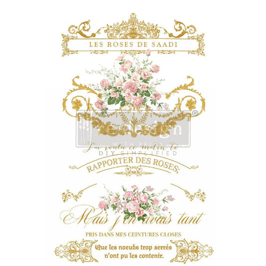 Redesign with Prima Les Roses Decor Transfer - Regained Relics