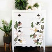 Redesign with Prima Magnolia Grandiflora Decor Transfer - Regained Relics
