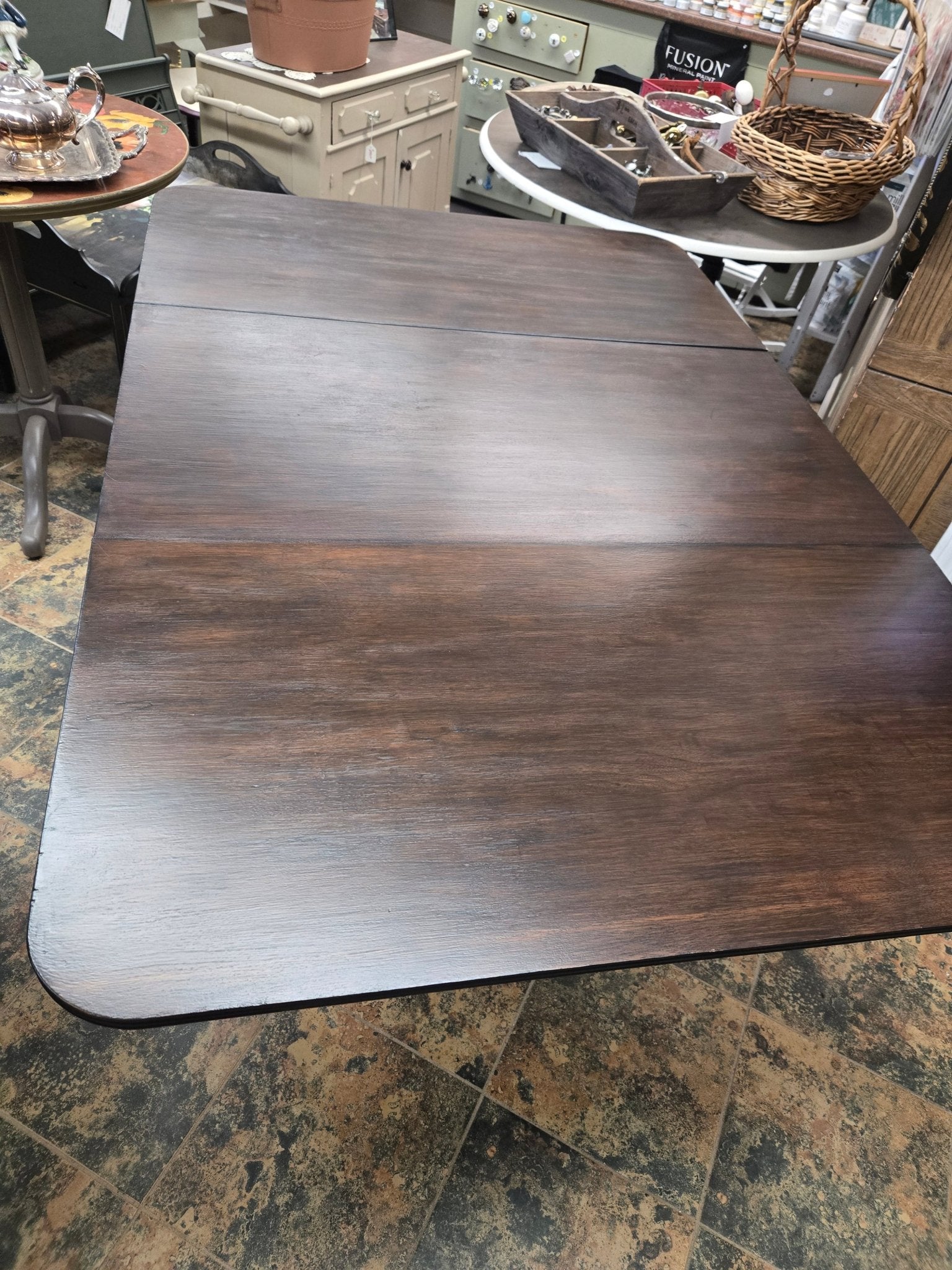 Refinished Duncan Phyfe Replica Drop Leaf - Regained Relics