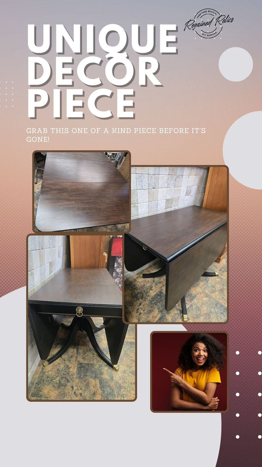 Refinished Duncan Phyfe Replica Drop Leaf - Regained Relics