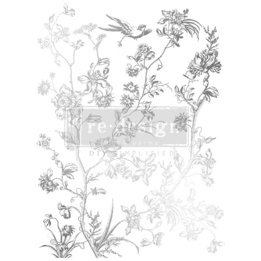 Silver Bird Decor Transfer - Regained Relics