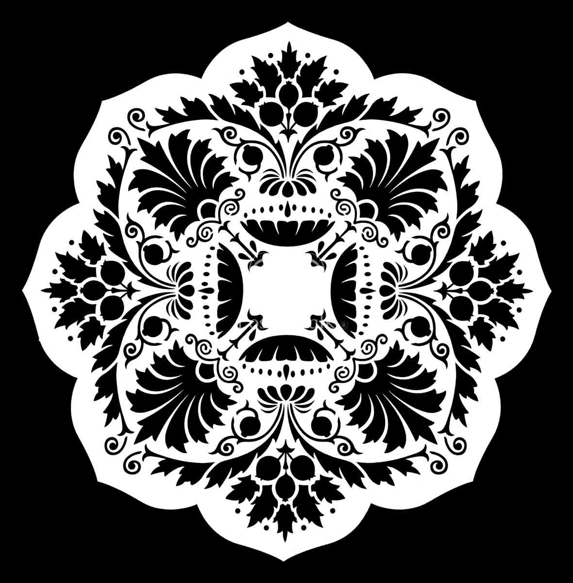 Sue Chic's Mandala Posh Chalk Premium Stencil - Regained Relics
