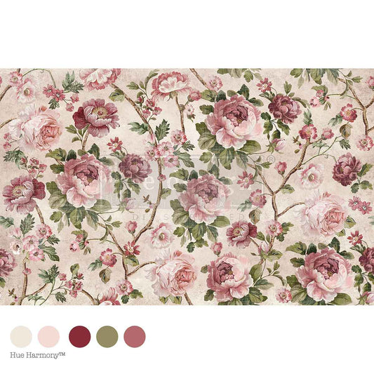 Timeless Blooms Decoupage Paper - Regained Relics
