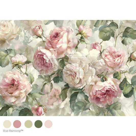 Velvet Bloom Decoupage Paper - Regained Relics